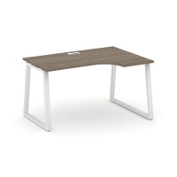 Style Project Fusion SN-6T1.SPA-002(R) (Вяз благородный/Белый) Стол рабочий эргономичный