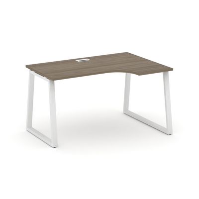 Style Project Fusion SN-6T1.SPA-002(R) (Вяз благородный/Белый) Стол рабочий эргономичный