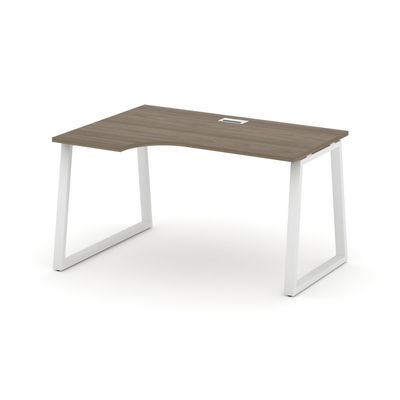 Style Project Fusion SN-6T1.SPA-011(L) (Вяз благородный/Белый) Стол рабочий эргономичный