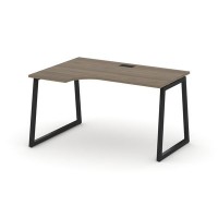 Style Project Fusion SN-4T1.SPA-002(L) (Вяз благородный/Черный) Стол рабочий эргономичный