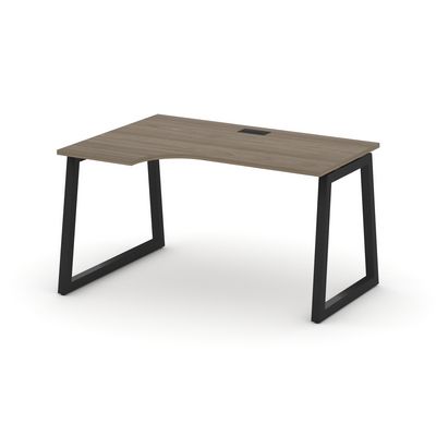 Style Project Fusion SN-5T1.SPA-001(L) (Вяз благородный/Черный) Стол рабочий эргономичный