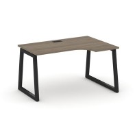 Style Project Fusion SN-5T1.SPA-001(R) (Вяз благородный/Черный) Стол рабочий эргономичный