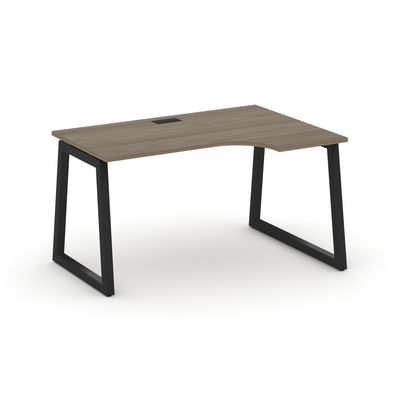 Style Project Fusion SN-5T1.SPA-001(R) (Вяз благородный/Черный) Стол рабочий эргономичный