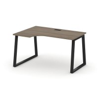 Style Project Fusion SN-6T1.SPA-011(L) (Вяз благородный/Черный) Стол рабочий эргономичный