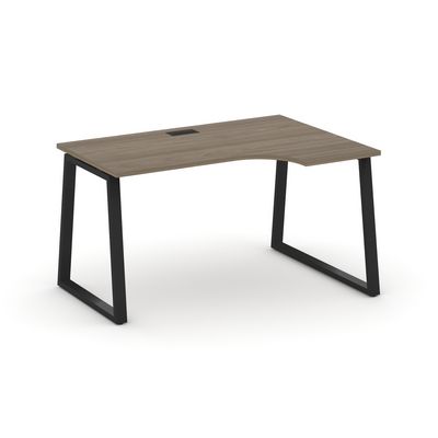 Style Project Fusion SN-6T1.SPA-012(R) (Вяз благородный/Черный) Стол рабочий эргономичный