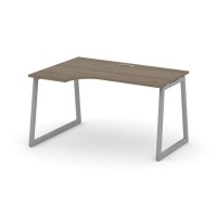 Style Project Fusion SN-4T1.SPA-001(L) (Вяз благородный/Серый) Стол рабочий эргономичный