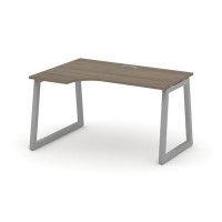 Style Project Fusion SN-5T1.SPA-022(L) (Вяз благородный/Серый) Стол рабочий эргономичный