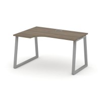 Style Project Fusion SN-6T1.SPA-021(L) (Вяз благородный/Серый) Стол рабочий эргономичный