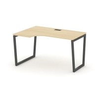 Style Project Fusion SN-4T2.SPA-001(L) (Акация лорка/Антрацит) Стол рабочий эргономичный