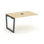 SN-5T2.NSPRG-002 Проходной наборный элемент стол для переговоров, цвет акация лорка, антрацит