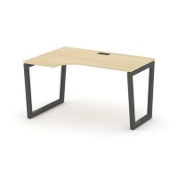 Style Project Fusion SN-5T2.SPA-002(L) (Акация лорка/Антрацит) Стол рабочий эргономичный