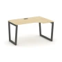 SN-5T2.SPA-021(R) Стол рабочий угловой, акация лорка, антрацит м/к