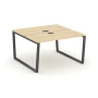 SN-6T2.DRS-013 Рабочая двухсторонняя станция, акация лорка ЛДСП, металл антрацит