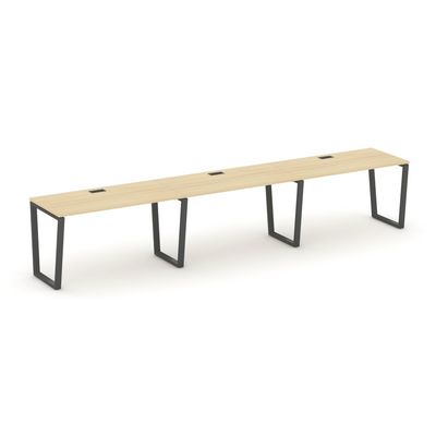 Style Project Fusion SN-6T2.ORS-031 (Акация лорка/Антрацит) Рабочая станция односторонняя