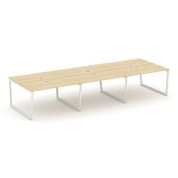 Style Project Fusion SN-4T2.DRS-063 (Акация лорка/Белый) Рабочая станция двухсторонняя