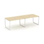SN-4T2.SPRG-013 Стол переговорный, цвет акация лорка, белый м/к