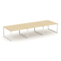 Style Project Fusion SN-6T2.DRS-064 (Акация лорка/Белый) Рабочая станция двухсторонняя