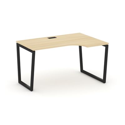 Style Project Fusion SN-4T2.SPA-012(R) (Акация лорка/Черный) Стол рабочий эргономичный
