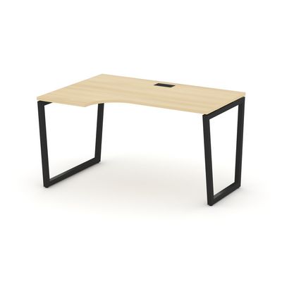 Style Project Fusion SN-4T2.SPA-022(L) (Акация лорка/Черный) Стол рабочий эргономичный