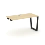 SN-5T2.OPRS-022 Стол приставка к опорным элементам, акация лорка, черный м/к