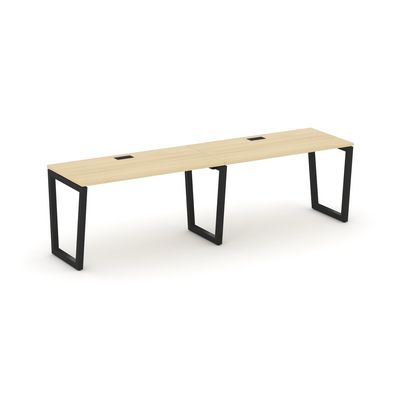 Style Project Fusion SN-5T2.ORS-004 (Акация лорка/Черный) Рабочая станция односторонняя