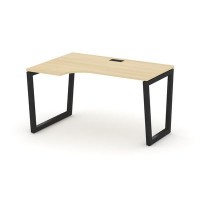 Style Project Fusion SN-5T2.SPA-001(L) (Акация лорка/Черный) Стол рабочий эргономичный