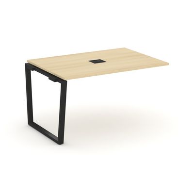 Style Project Fusion SN-6T2.NSPRG-004 (Акация лорка/Черный) Проходной наборный элемент переговорного стола