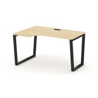 Style Project Fusion SN-6T2.SPA-002(L) (Акация лорка/Черный) Стол рабочий эргономичный