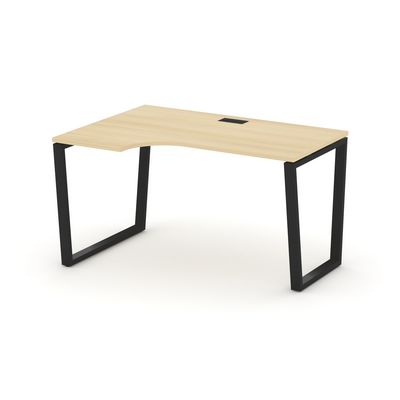 Style Project Fusion SN-6T2.SPA-012(L) (Акация лорка/Черный) Стол рабочий эргономичный