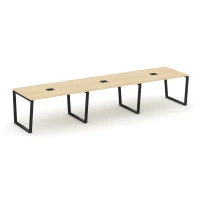 SN-6T2.SPRG-022 (Акация лорка/Черный) Стол переговорный