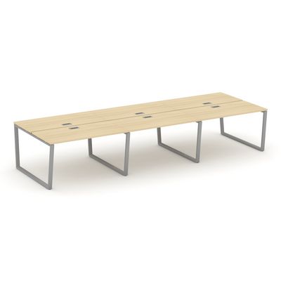 Style Project Fusion SN-6T2.DRS-073 (Акация лорка/Серый) Рабочая станция двухсторонняя