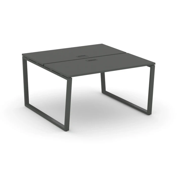 SN-6T2.DRS-012 Рабочая станция двухсторонняя, ЛДСП антрацит, м/к антрацит