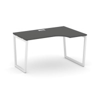 Style Project Fusion SN-4T2.SPA-022(R) (Антрацит/Белый) Стол рабочий эргономичный