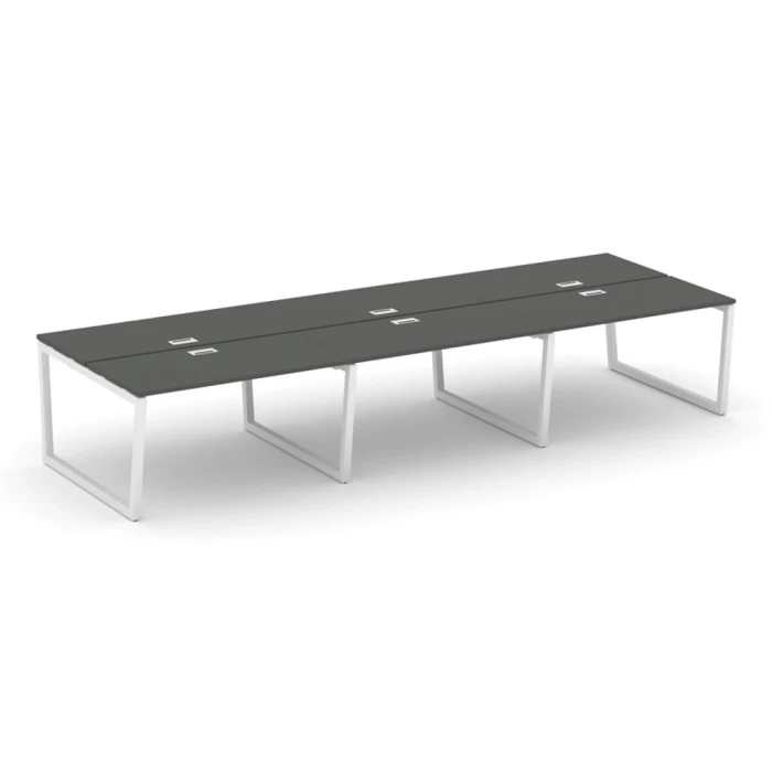 SN-5T2.DRS-073 Рабочая двухсторонняя станция, антрацит, металл белый