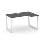 Style Project Fusion SN-5T2.SPA-022(R) (Антрацит/Белый) Стол рабочий эргономичный