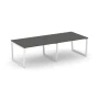 SN-5T2.SPRG-043.3 Стол переговорный, ЛДСП антрацит, белый металл
