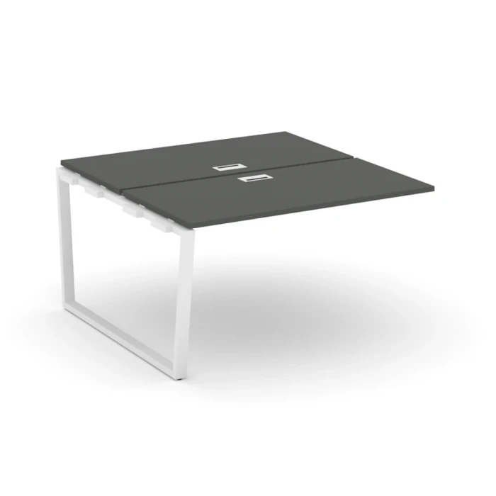 SN-6T2.DNRS-012 Проходной наборный элемент, цвет ЛДСП антрацит, белый м/к