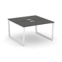 SN-6T2.DRS-023 Рабочая двухсторонняя станция, ЛДСП антрацит, м/к белый