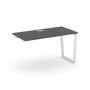 Style Project Fusion SN-6T2.OPRS-014 (Антрацит/Белый) Стол приставка к опорным элементам