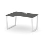 Style Project Fusion SN-6T2.SPA-022(L) (Антрацит/Белый) Стол рабочий эргономичный