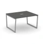 SN-4T2.SPRG-032 Стол для переговоров, антрацит ЛДСП, серый м/к