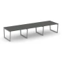 SN-5T2.SPRG-054.3 Стол для переговоров, ЛДСП антрацит, серый м/к