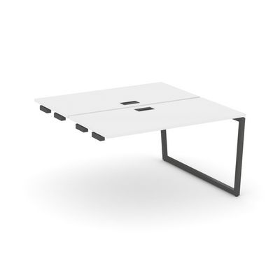 Стайл Проджект Фьюжн SN-4T2.DPRS-002 (Белый/Антрацит) Стол приставка к опорным элементам