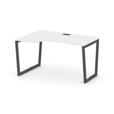 Style Project Fusion SN-4T2.SPA-001(L) (Белый/Антрацит) Стол рабочий эргономичный