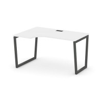 Style Project Fusion SN-4T2.SPA-011(L) (Белый/Антрацит) Стол рабочий эргономичный
