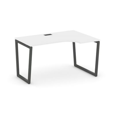Style Project Fusion SN-4T2.SPA-011(R) (Белый/Антрацит) Стол рабочий эргономичный