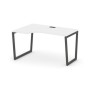 Style Project Fusion SN-4T2.SPA-021(L) (Белый/Антрацит) Стол рабочий эргономичный