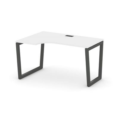 Style Project Fusion SN-5T2.SPA-021(L) (Белый/Антрацит) Стол рабочий эргономичный