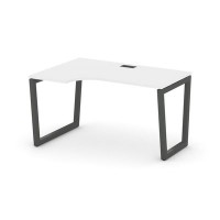 Style Project Fusion SN-5T2.SPA-022(L) (Белый/Антрацит) Стол рабочий эргономичный