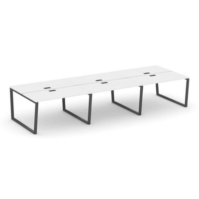 Style Project Fusion SN-6T2.DRS-082 (Белый/Антрацит) Рабочая станция двухсторонняя